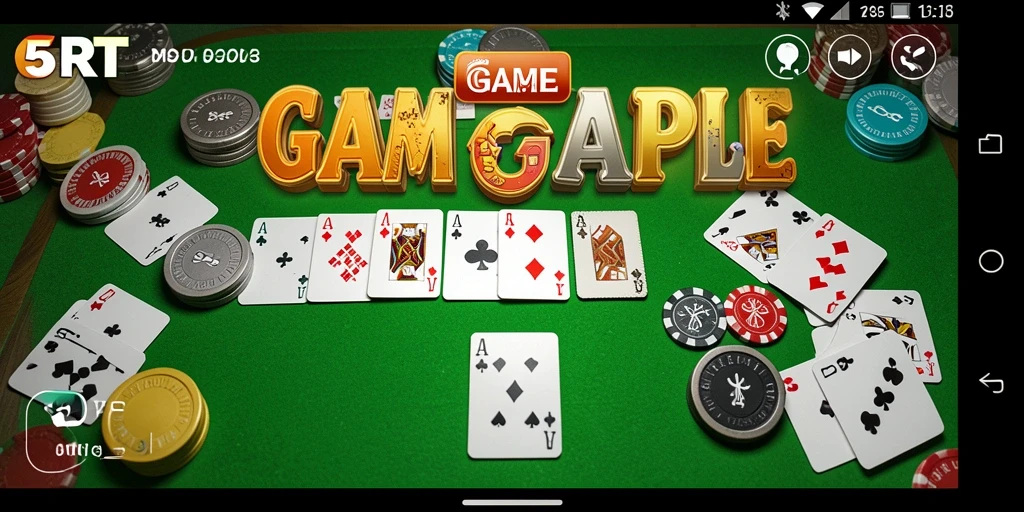 Tampilan gameplay seru dan interaktif dari 5RT Gaple.