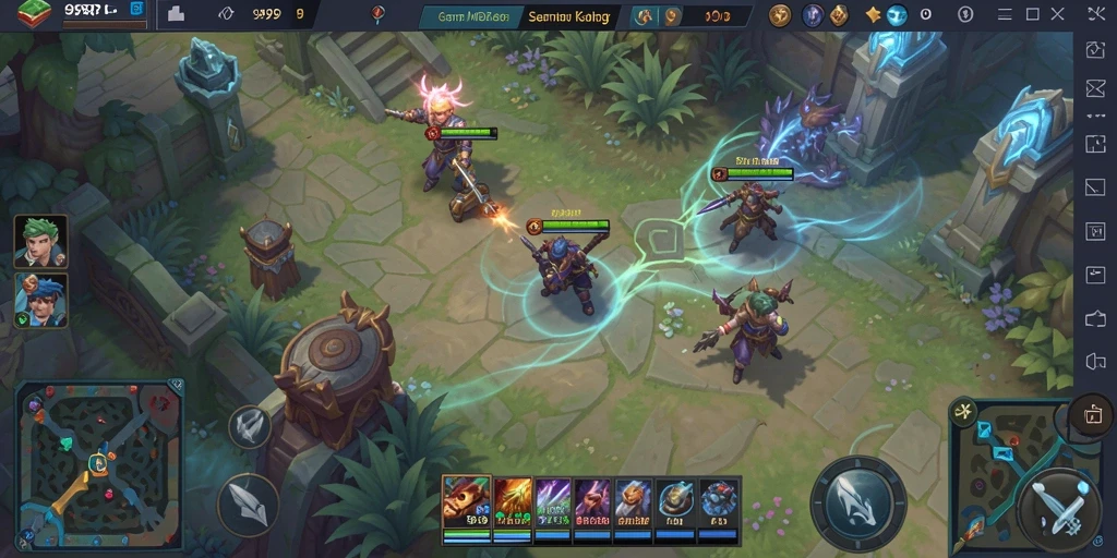 Tampilan gameplay seru dari 99RP dalam aksi MOBA.