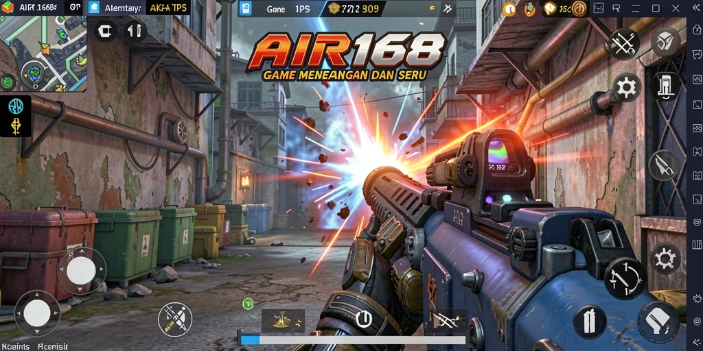 Tangkapan layar dari gameplay menegangkan di AIR168.