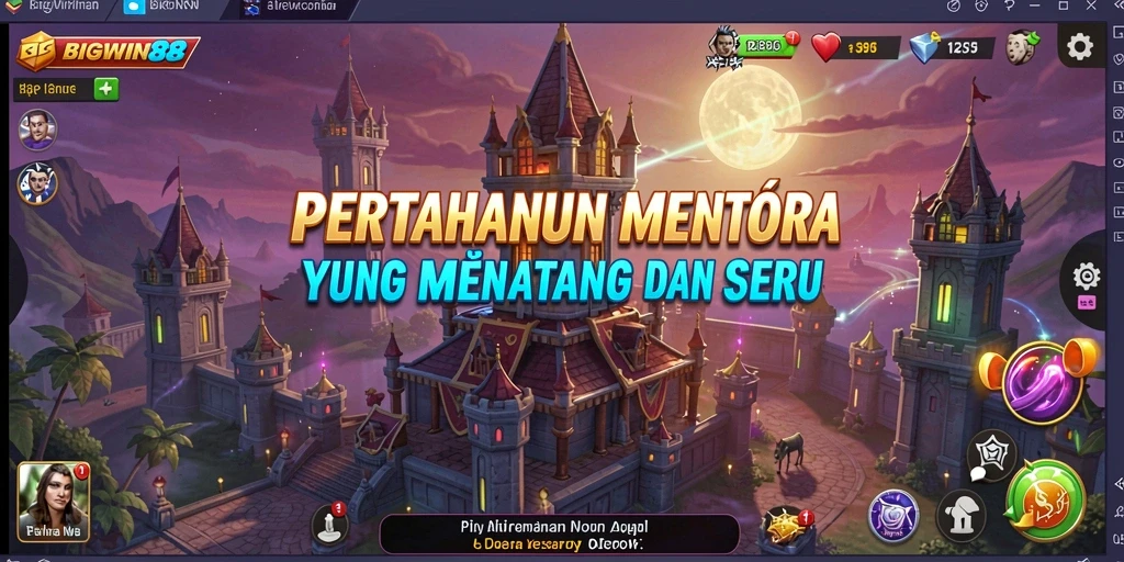 Gameplay menara pertahanan yang mendebarkan di BIGWIN88.