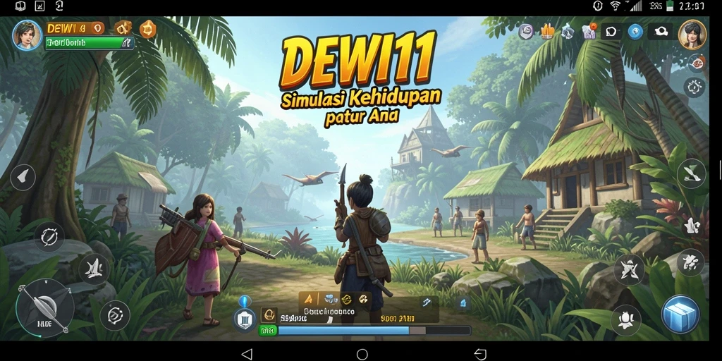 Tampilan gameplay DEWI11 yang memukau dan interaktif.
