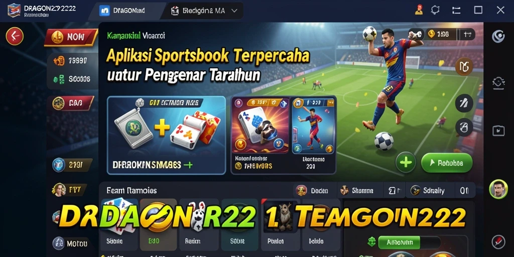 Tampilan gameplay menarik dari aplikasi Sportsbook DRAGON222.