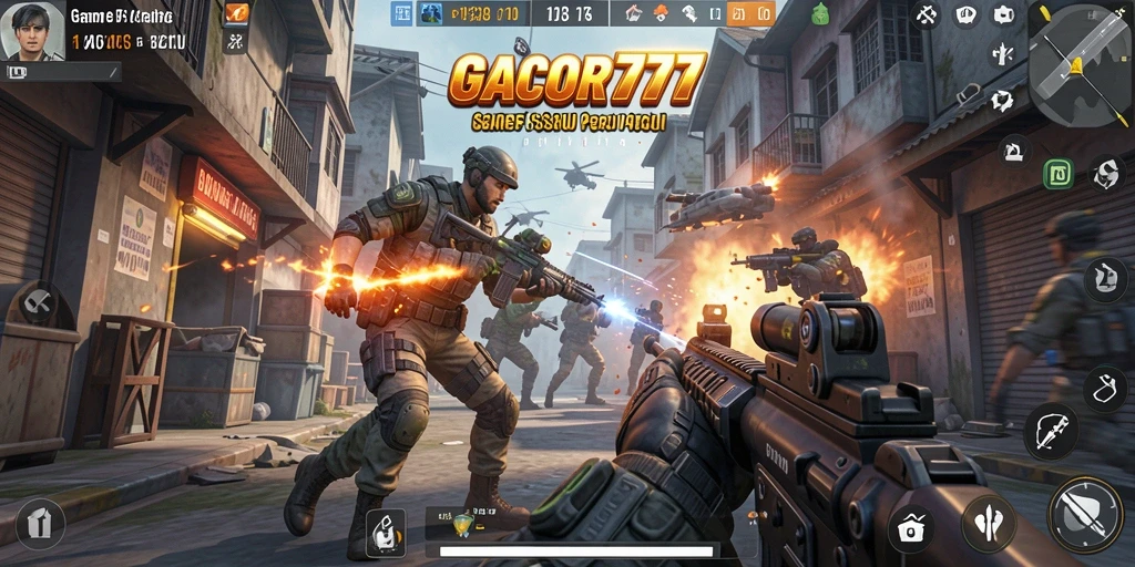 Screenshot GACOR777 menampilkan aksi seru dalam permainan FPS.