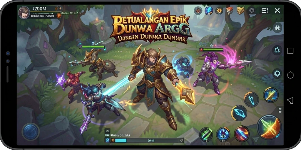 Gameplay J200M yang epik dan mendebarkan dalam dunia ARPG.