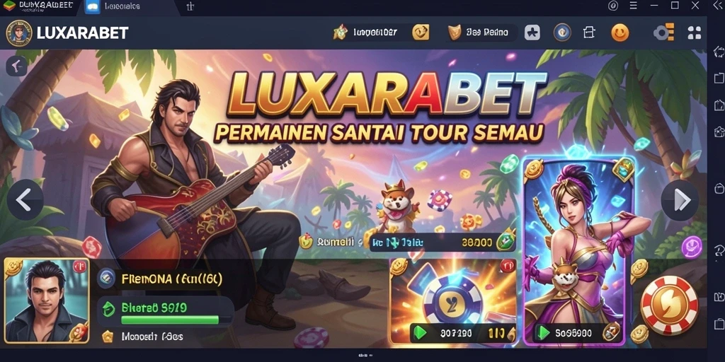 Tampilan gameplay menyenangkan dalam LUXARABET yang menghibur.