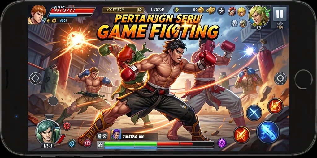 Screenshot gameplay <strong>NUTS777</strong> menampilkan pertarungan seru dan dinamis.