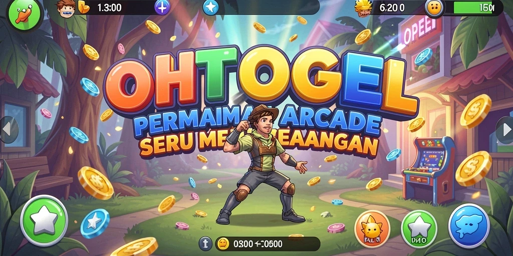 Screenshot gameplay OHTOGEL menampilkan aksi seru dalam game Arcade.