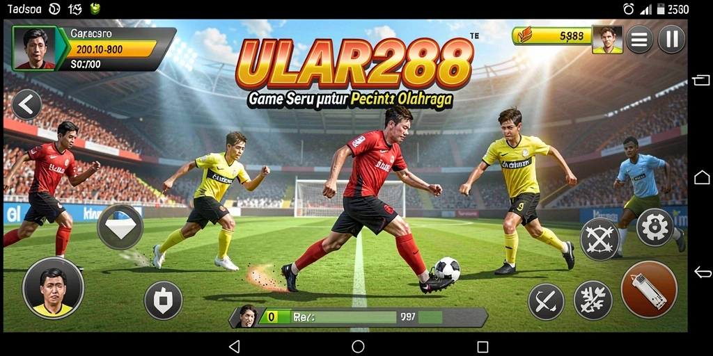 Tampilan utama gameplay ULAR288 yang menampilkan aksi olahraga menarik.