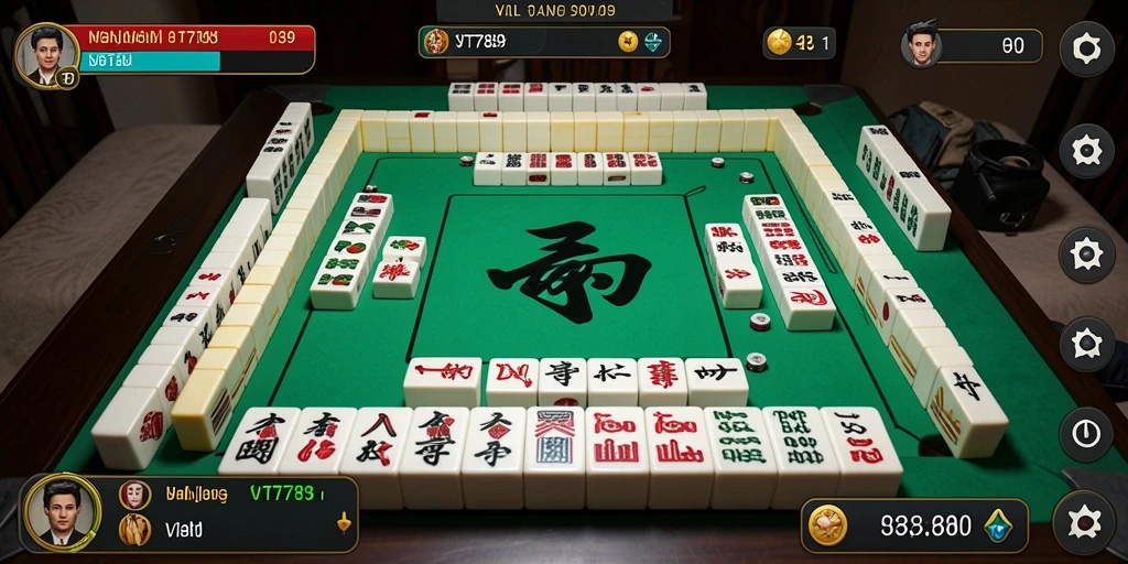 Tampilan gameplay seru dalam VT789 menunjukkan keindahan Mahjong.